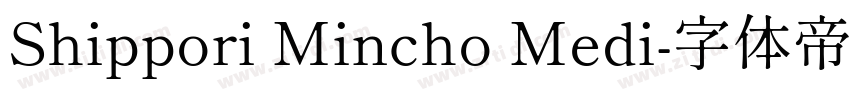 Shippori Mincho Medi字体转换